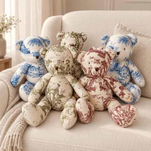 TEDDY BEAR TOILE DE JOUY