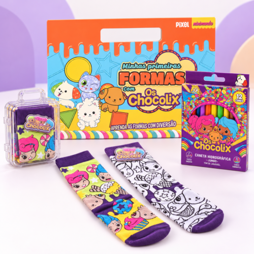 Kit Colorir e Criar Os Chocolix